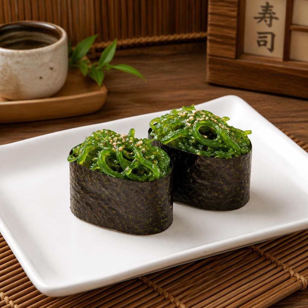 Chuka Wakame Gunkan Sushi Hiro menu gunkan wakame